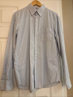 J. Crew Pale Blue Button-Down Casual Shirt